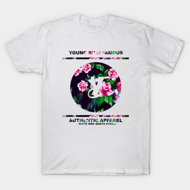 Young Rich Flowers T-Shirt by YoungRichFamousAuthenticApparel